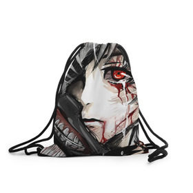 Рюкзак-мешок 3D с принтом Tokyo Ghoul , 100% полиэстер | плотность ткани — 200 г/м2, размер — 35 х 45 см; лямки — толстые шнурки, застежка на шнуровке, без карманов и подкладки | anime | ghoul | tokyo | tokyo ghoul | гуль