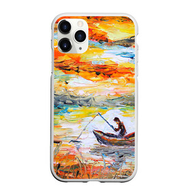 Чехол для iPhone 11 Pro матовый с принтом Рыбак на лодке , Силикон |  | Тематика изображения на принте: грузило | карась | лодка | окунь | природа | река | рыбак | рыболов | снасти | туризм | щука