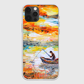 Чехол для iPhone 12 Pro Max с принтом Рыбак на лодке , Силикон |  | Тематика изображения на принте: грузило | карась | лодка | окунь | природа | река | рыбак | рыболов | снасти | туризм | щука