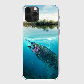 Чехол для iPhone 12 Pro Max с принтом Рыбалка , Силикон |  | Тематика изображения на принте: грузило | карась | лодка | окунь | природа | река | рыбак | рыболов | снасти | туризм | щука