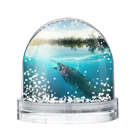 Снежный шар с принтом Рыбалка , Пластик | Изображение внутри шара печатается на глянцевой фотобумаге с двух сторон | грузило | карась | лодка | окунь | природа | река | рыбак | рыболов | снасти | туризм | щука