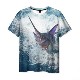 Мужская футболка 3D с принтом Рыбалка 1 , 100% полиэфир | прямой крой, круглый вырез горловины, длина до линии бедер | грузило | карась | лодка | окунь | природа | река | рыбак | рыболов | снасти | туризм | щука