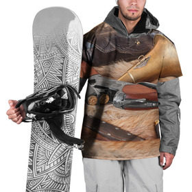 Накидка на куртку 3D с принтом Охотничье , 100% полиэстер |  | капкан | оружие | охотник | охотники на привале | природа | рассвет | рога | ружье | трофей | туризм | чучело