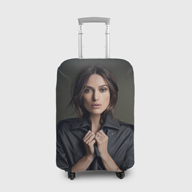 Чехол для чемодана 3D с принтом Кира Найтли , 86% полиэфир, 14% спандекс | двустороннее нанесение принта, прорези для ручек и колес | Тематика изображения на принте: keira knightley | британская актриса | кира найтли | оскар