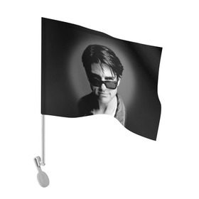 Флаг для автомобиля с принтом Том Круз , 100% полиэстер | Размер: 30*21 см | tom cruise | американский актёр | кинорежиссёр | продюсер | сценарист | том круз