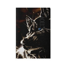 Обложка для паспорта матовая кожа с принтом Anime Wolf , натуральная матовая кожа | размер 19,3 х 13,7 см; прозрачные пластиковые крепления | wolf | аниме | волк