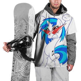 Накидка на куртку 3D с принтом DJ Pon-3 , 100% полиэстер |  | Тематика изображения на принте: круто | модно | музыка | пони