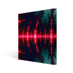 Холст квадратный с принтом Звуковые волны , 100% ПВХ |  | Тематика изображения на принте: абстракт | абстракции | иллюзия | прикольные | текстуры