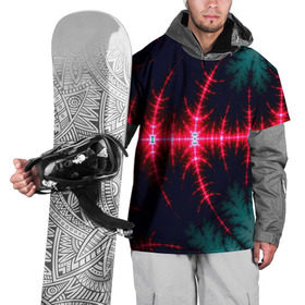 Накидка на куртку 3D с принтом Звуковые волны , 100% полиэстер |  | абстракт | абстракции | иллюзия | прикольные | текстуры