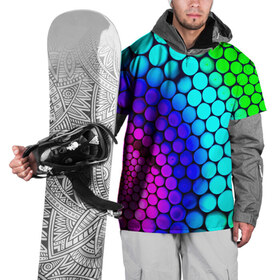Накидка на куртку 3D с принтом Шарики , 100% полиэстер |  | круги | цветные | шарики