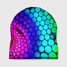 Шапка 3D с принтом Шарики , 100% полиэстер | универсальный размер, печать по всей поверхности изделия | круги | цветные | шарики