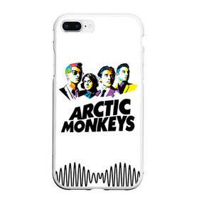 Чехол для iPhone 7Plus/8 Plus матовый с принтом Arctic Monkeys 2 , Силикон | Область печати: задняя сторона чехла, без боковых панелей | am | arctic | arctic monkeys | monkeys | rock | алекс тёрнер | амы | арктические мартышки | джейми кук | мартышки | мэтт хелдерс. ам | ник омэлли | ник о’мэлли | рок