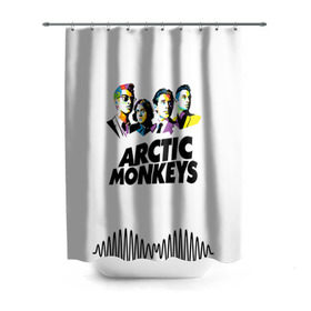 Штора 3D для ванной с принтом Arctic Monkeys 2 , 100% полиэстер | плотность материала — 100 г/м2. Стандартный размер — 146 см х 180 см. По верхнему краю — пластиковые люверсы для креплений. В комплекте 10 пластиковых колец | am | arctic | arctic monkeys | monkeys | rock | алекс тёрнер | амы | арктические мартышки | джейми кук | мартышки | мэтт хелдерс. ам | ник омэлли | ник о’мэлли | рок