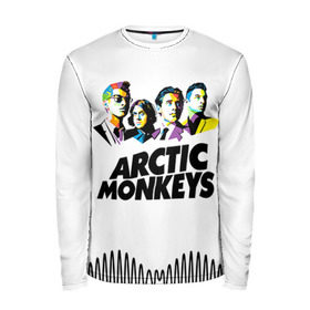 Мужской лонгслив 3D с принтом Arctic Monkeys 2 , 100% полиэстер | длинные рукава, круглый вырез горловины, полуприлегающий силуэт | am | arctic | arctic monkeys | monkeys | rock | алекс тёрнер | амы | арктические мартышки | джейми кук | мартышки | мэтт хелдерс. ам | ник омэлли | ник о’мэлли | рок