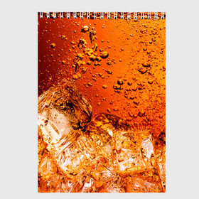 Скетчбук с принтом Кола 3 , 100% бумага
 | 48 листов, плотность листов — 100 г/м2, плотность картонной обложки — 250 г/м2. Листы скреплены сверху удобной пружинной спиралью | Тематика изображения на принте: cocacola | cola | pepsi | кола | лёд | напиток | пепси | пузыри