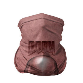 Бандана-труба 3D с принтом Демон (Doom classic) , 100% полиэстер, ткань с особыми свойствами — Activecool | плотность 150‒180 г/м2; хорошо тянется, но сохраняет форму | розовый | скелет | череп