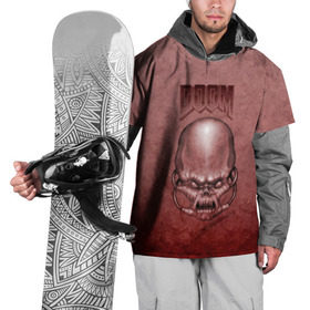 Накидка на куртку 3D с принтом Демон (Doom classic) , 100% полиэстер |  | Тематика изображения на принте: розовый | скелет | череп
