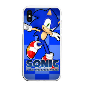 Чехол для iPhone XS Max матовый с принтом Sonic The-Hedgehog , Силикон | Область печати: задняя сторона чехла, без боковых панелей | sega sonic