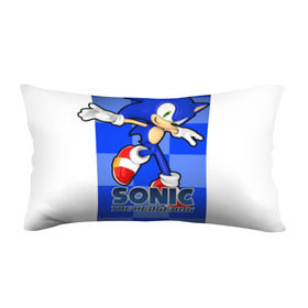 Подушка 3D антистресс с принтом Sonic The-Hedgehog , наволочка — 100% полиэстер, наполнитель — вспененный полистирол | состоит из подушки и наволочки на молнии | sega sonic