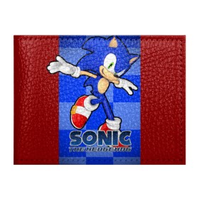 Обложка для студенческого билета с принтом Sonic The-Hedgehog , натуральная кожа | Размер: 11*8 см; Печать на всей внешней стороне | Тематика изображения на принте: sega sonic