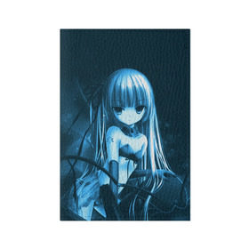 Обложка для паспорта матовая кожа с принтом Anime Girl , натуральная матовая кожа | размер 19,3 х 13,7 см; прозрачные пластиковые крепления | Тематика изображения на принте: девушка