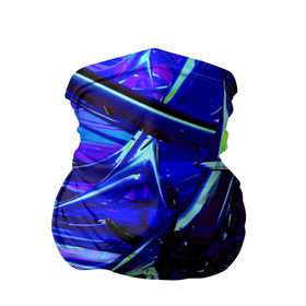 Бандана-труба 3D с принтом Острые шипы , 100% полиэстер, ткань с особыми свойствами — Activecool | плотность 150‒180 г/м2; хорошо тянется, но сохраняет форму | колючки | металл | прикольные | синие | текстуры | шипы