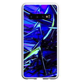 Чехол для Samsung Galaxy S10 с принтом Острые шипы , Силикон | Область печати: задняя сторона чехла, без боковых панелей | колючки | металл | прикольные | синие | текстуры | шипы