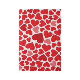 Обложка для паспорта матовая кожа с принтом Сердечки , натуральная матовая кожа | размер 19,3 х 13,7 см; прозрачные пластиковые крепления | Тематика изображения на принте: девушка | любовь | сердечко | сердце