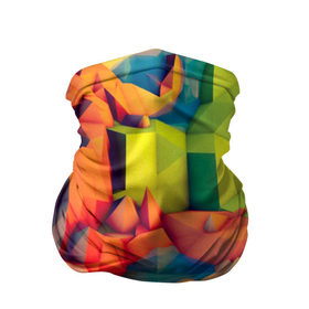 Бандана-труба 3D с принтом Острые шипы , 100% полиэстер, ткань с особыми свойствами — Activecool | плотность 150‒180 г/м2; хорошо тянется, но сохраняет форму | абстракт | абстракции | кубики | острые | ромбики | текстуры