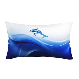 Подушка 3D антистресс с принтом Дельфин , наволочка — 100% полиэстер, наполнитель — вспененный полистирол | состоит из подушки и наволочки на молнии | Тематика изображения на принте: дельфин | море | рыбка