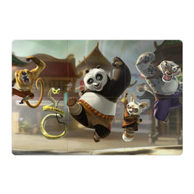 Магнитный плакат 3Х2 с принтом Кунг Фу панда , Полимерный материал с магнитным слоем | 6 деталей размером 9*9 см | Тематика изображения на принте: кунг фу панда | мультфильмы