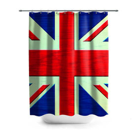 Штора 3D для ванной с принтом Англия , 100% полиэстер | плотность материала — 100 г/м2. Стандартный размер — 146 см х 180 см. По верхнему краю — пластиковые люверсы для креплений. В комплекте 10 пластиковых колец | англия | модные | популярные | прикольные | стена | флаг