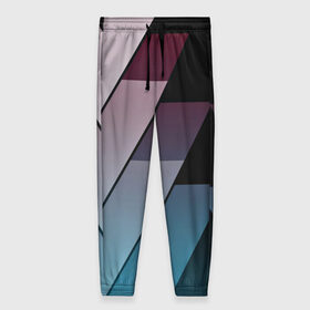 Женские брюки 3D с принтом Сhilly , полиэстер 100% | прямой крой, два кармана без застежек по бокам, с мягкой трикотажной резинкой на поясе и по низу штанин. В поясе для дополнительного комфорта — широкие завязки | geometrical | геометрия | линии