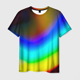 Мужская футболка 3D с принтом Палитра красок , 100% полиэфир | прямой крой, круглый вырез горловины, длина до линии бедер | Тематика изображения на принте: 