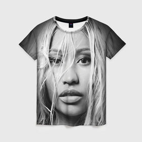 Женская футболка 3D с принтом Ники Минаж , 100% полиэфир ( синтетическое хлопкоподобное полотно) | прямой крой, круглый вырез горловины, длина до линии бедер | onika tanya maraj | автор исполнитель | актриса | американская | ники минаж | певица | рэпер
