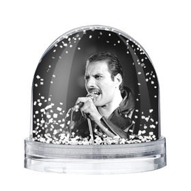 Снежный шар с принтом Фредди Меркьюри , Пластик | Изображение внутри шара печатается на глянцевой фотобумаге с двух сторон | freddie mercury | queen. | автор песен | британский | вокалист | певец | рок группа | фредди меркьюри