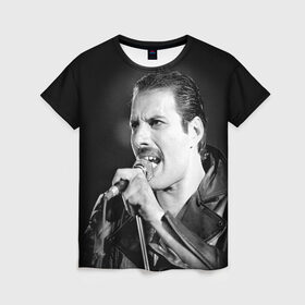 Женская футболка 3D с принтом Фредди Меркьюри , 100% полиэфир ( синтетическое хлопкоподобное полотно) | прямой крой, круглый вырез горловины, длина до линии бедер | freddie mercury | queen. | автор песен | британский | вокалист | певец | рок группа | фредди меркьюри