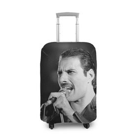 Чехол для чемодана 3D с принтом Фредди Меркьюри , 86% полиэфир, 14% спандекс | двустороннее нанесение принта, прорези для ручек и колес | freddie mercury | queen. | автор песен | британский | вокалист | певец | рок группа | фредди меркьюри