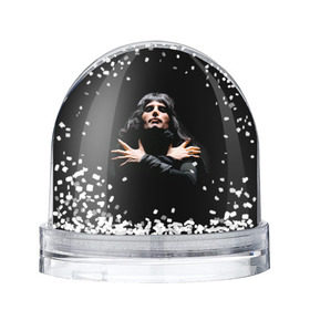 Снежный шар с принтом Фредди Меркьюри , Пластик | Изображение внутри шара печатается на глянцевой фотобумаге с двух сторон | freddie mercury | queen. | автор песен | британский | вокалист | певец | рок группа | фредди меркьюри