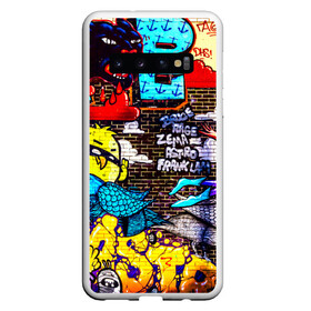 Чехол для Samsung Galaxy S10 с принтом Граффити , Силикон | Область печати: задняя сторона чехла, без боковых панелей | Тематика изображения на принте: арт | город | стена