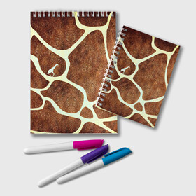 Блокнот с принтом Жирафик , 100% бумага | 48 листов, плотность листов — 60 г/м2, плотность картонной обложки — 250 г/м2. Листы скреплены удобной пружинной спиралью. Цвет линий — светло-серый
 | жираф | жирафик | текстуры