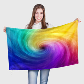 Флаг 3D с принтом Смесь красок , 100% полиэстер | плотность ткани — 95 г/м2, размер — 67 х 109 см. Принт наносится с одной стороны | абстракция | краски | прикольные картинки