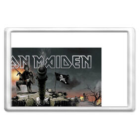 Магнит 45*70 с принтом Iron Maiden , Пластик | Размер: 78*52 мм; Размер печати: 70*45 | iron maiden | rock | рок | череп