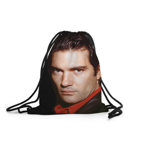 Рюкзак-мешок 3D с принтом Antonio Banderas , 100% полиэстер | плотность ткани — 200 г/м2, размер — 35 х 45 см; лямки — толстые шнурки, застежка на шнуровке, без карманов и подкладки | antonio banderas