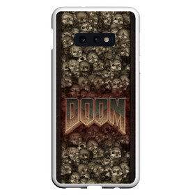 Чехол для Samsung S10E с принтом Doom classik 2 , Силикон | Область печати: задняя сторона чехла, без боковых панелей | Тематика изображения на принте: заклепки | метал | череп