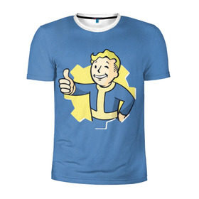 Мужская футболка 3D спортивная с принтом Fallout , 100% полиэстер с улучшенными характеристиками | приталенный силуэт, круглая горловина, широкие плечи, сужается к линии бедра | Тематика изображения на принте: fallout | фалаут