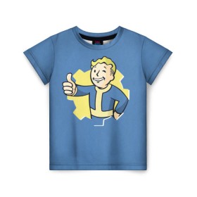 Детская футболка 3D с принтом Fallout , 100% гипоаллергенный полиэфир | прямой крой, круглый вырез горловины, длина до линии бедер, чуть спущенное плечо, ткань немного тянется | fallout | фалаут