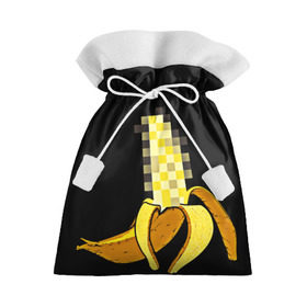 Подарочный 3D мешок с принтом Банан 18+ , 100% полиэстер | Размер: 29*39 см | Тематика изображения на принте: банан | большой банан | ххх