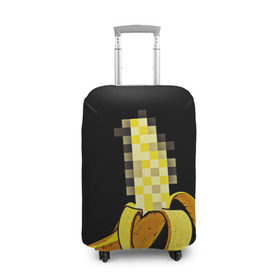 Чехол для чемодана 3D с принтом Банан 18+ , 86% полиэфир, 14% спандекс | двустороннее нанесение принта, прорези для ручек и колес | Тематика изображения на принте: банан | большой банан | ххх