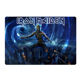 Магнитный плакат 3Х2 с принтом Iron Maiden , Полимерный материал с магнитным слоем | 6 деталей размером 9*9 см | iron maiden | rock | рок | череп